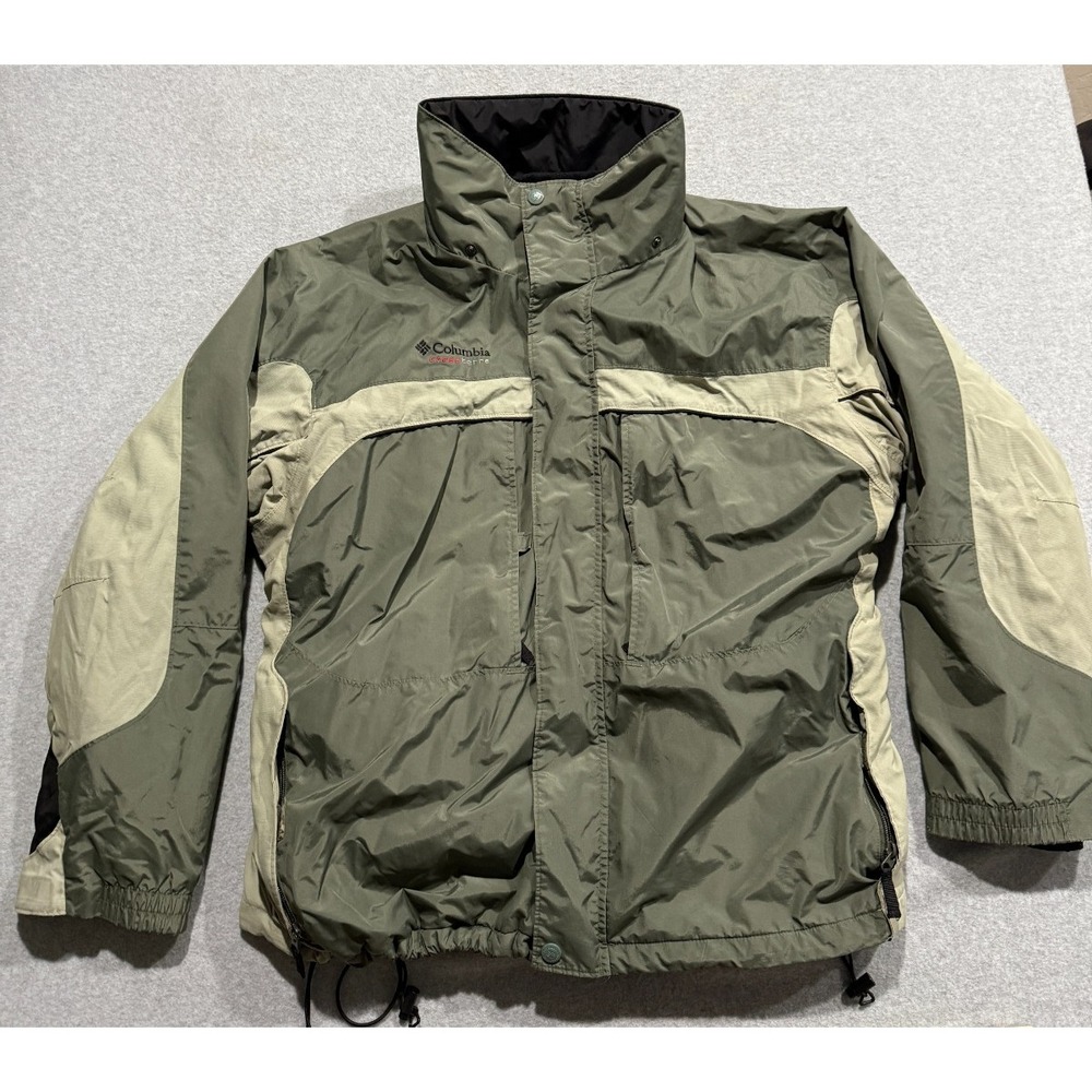 Columbia Men's Olive Green and Tan Two-Tone Jacket
